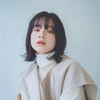 ミディアム 透明感カラー/京橋/ reikoのヘアスタイル