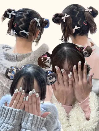 ロング ヘアアレンジ youres hair 日吉店所属・髪質改善・艶髪カラー 🌷miku🌷のヘアスタイル