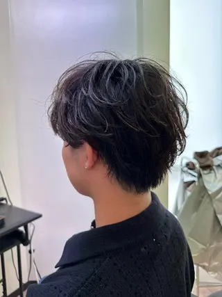 パーマ メンズ Ryo 難波 メンズサロンのヘアスタイル