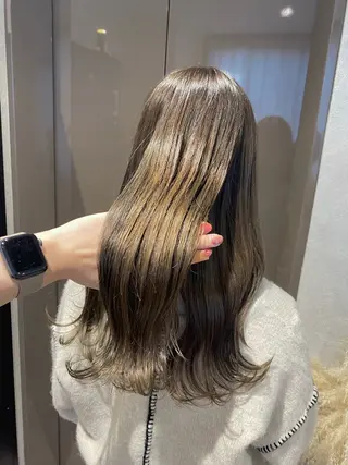 ロング カラー 透明感カラー/韓国 ヘア🩶yuri🩵のヘアスタイル