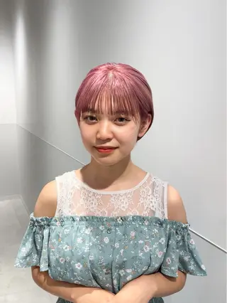 ショート カラー パーマ ヘアアレンジ キッズ 大人スタイル 太田のヘアスタイル
