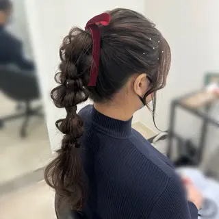 ロング ヘアアレンジ Mikazuki オーナーTeradaのマツエク・マツパデザイン