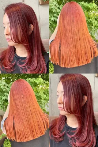 ロング カラー 褒められブリーチ💗 透明感カラー/Saeのヘアスタイル