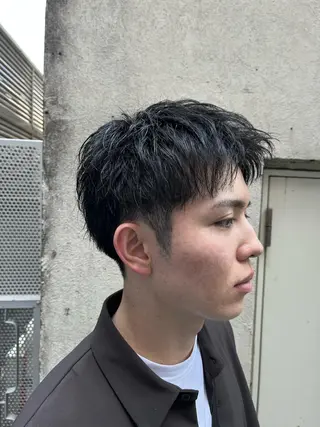 ショート パーマ メンズ 🏆メンズヘア特化 🥇代表りんぺーのヘアスタイル