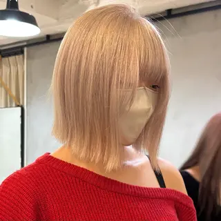ミディアム 盛れる透明感カラー・ momokaのヘアスタイル