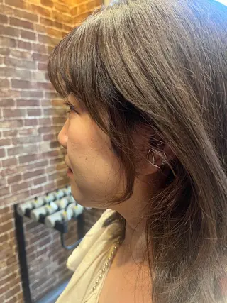 ロング カラー メンズ 久木原 ゆりのヘアスタイル