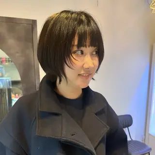 ショート カラー Saki💛心斎橋 レイヤー/艶髪のヘアスタイル