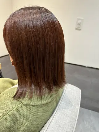 ミディアム カラー やまぐち あやみのヘアスタイル
