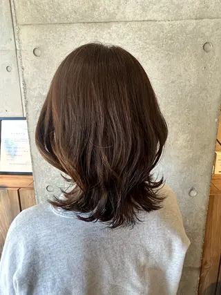 ミディアム カラー 艶カラー🌸 SAKURAI🌸のヘアスタイル