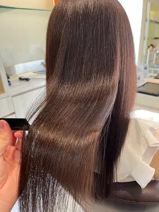 セミロング カラー 髪質改善/縮毛矯正 seiyaのヘアスタイル