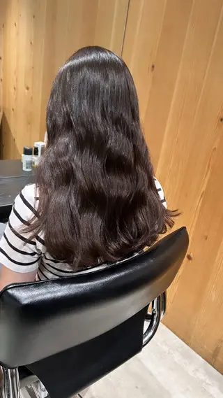 ロング カラー スキバサミを使わない カット🌼唯🌼のヘアスタイル