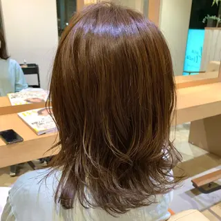 ミディアム 森山 佳小里/カラー /似合わせカットのヘアスタイル