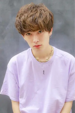 カラー パーマ メンズ 表参道/さあ や/大人ナチュラルのヘアスタイル