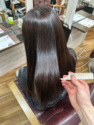 ロング 髪質改善×縮毛矯正 taichi/梅田のヘアスタイル