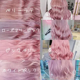 ミディアム カラー ヘアアレンジ TAKUMAブリーチ /切りっぱなし🪽のヘアスタイル