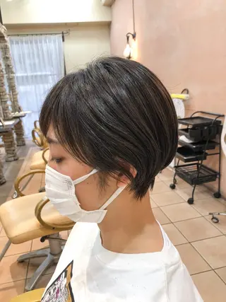 ショート カラー 地毛風ストレート ⚡️下ノ村柊斗⚡️のヘアスタイル