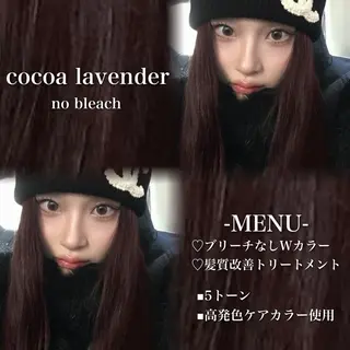 ロング カラー 💗愛され暖色💗 ピンク/レッド💗のヘアスタイル