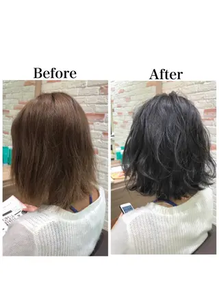 ミディアム 新宿 木下拓哉のヘアスタイル