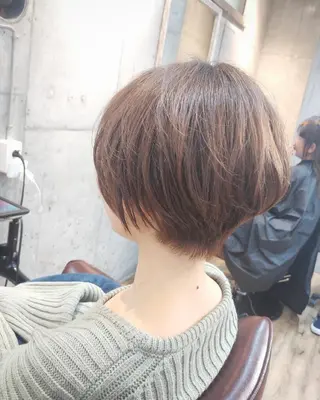 ショート カラー パーマ ヘアアレンジ 6月オープン♪豊見城 Lodattu✁清水のヘアスタイル