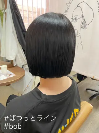 ミディアム 磧本 祐里恵のヘアスタイル