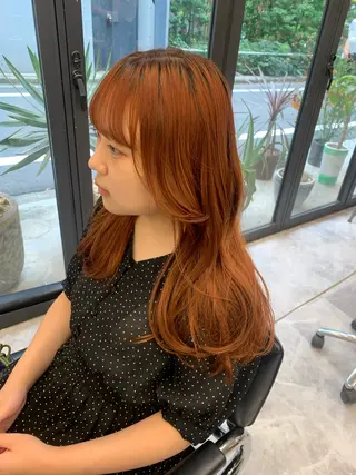 ロング カラー leben serikaのヘアスタイル
