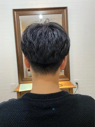 ショート カラー パーマ メンズ 高橋 一樹のヘアスタイル
