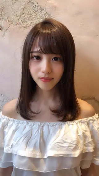 ミディアム 代表山口ひな 髪質改善のプロのヘアスタイル