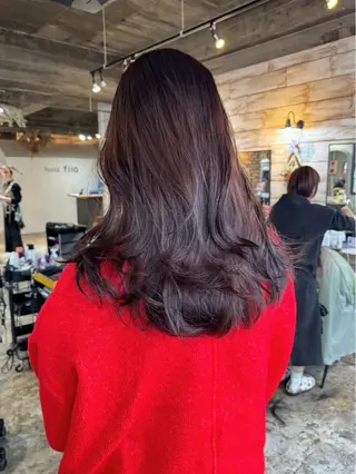 ロング カラー 村下 美尋のヘアスタイル