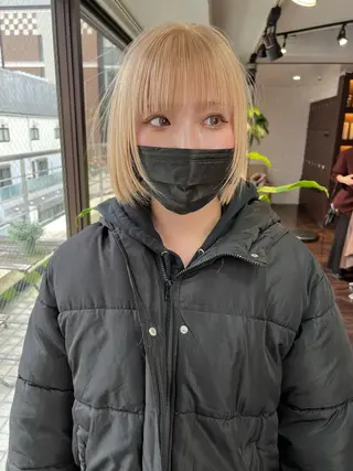 ショート カラー 🧡色落ちまで2度綺 麗なカラー🧡ヨシキのヘアスタイル