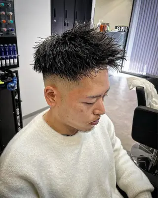 ショート パーマ ヘアアレンジ メンズ men'slapis YUTOのヘアスタイル