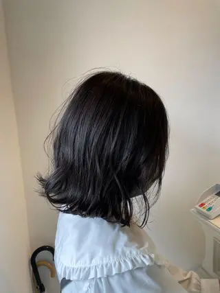 ショート カラー ニュアンスパーマ/ レイヤー/茶屋町のヘアスタイル