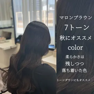 ロング 韓国風cut/ 縮毛矯正/正岡幹康のヘアスタイル