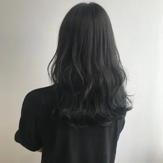 セミロング カラー ヘアアレンジ 艶髪韓国レイヤー 🇰🇷✨小清水✨のヘアスタイル