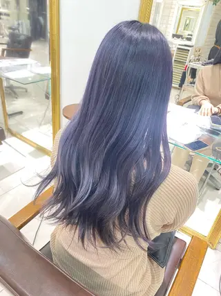 ロング カラー ヘアアレンジ 透明感カラー 古山 結季🌙🖤のヘアスタイル