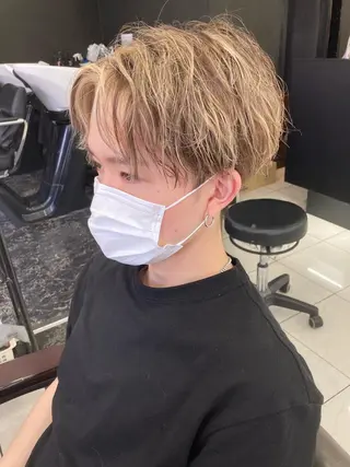 ショート カラー メンズ レイヤーカット 艶髪/西尾 幸樹のヘアスタイル