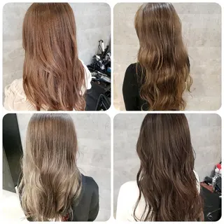 セミロング カラー ミルクティー特化 🌈島内　琢真🌈のヘアスタイル