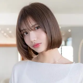ミディアム 原宿/韓国/髪質改善 /レイヤー/ボブのヘアスタイル