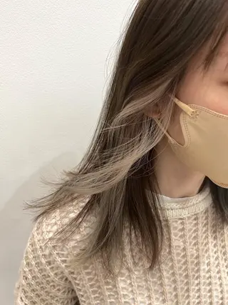 セミロング カラー ヘアアレンジ 🌈インナーカラー ‘ショウマ’🌈のヘアスタイル