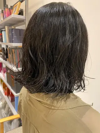 ミディアム パーマ 似合わせ美髪ヘア✨ 天王寺．阿倍野🌈のヘアスタイル