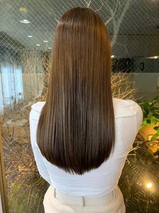 セミロング カラー 髪質改善サロン 心斎橋ARCHEのヘアスタイル