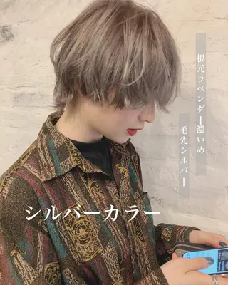 ショート カラー ⭐️DAIKI⭐️ ハイトーン/髪質改善のヘアスタイル