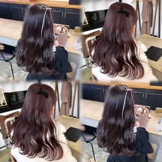 ロング カラー ヘアアレンジ 🎀暖色カラー🎀 ♡yurika♡のヘアスタイル