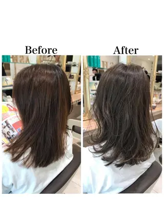 セミロング 新宿 木下拓哉のヘアスタイル