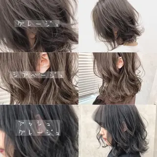 ミディアム カラー ⛄️冬の透明感 カラー⛄️大西のヘアスタイル