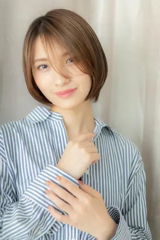 ショート カラー パーマ クセ毛解決💠艶髪 縮毛矯正💠棚村竜太のヘアスタイル
