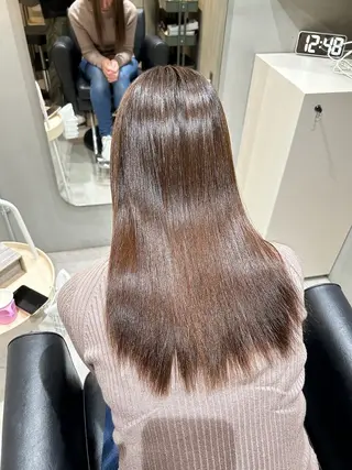 ロング カラー パーマ 大和市の白髪ぼかし 職人￤柳川拓哉のヘアスタイル