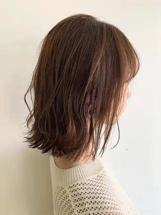 ミディアム カラー 🌿似合わせ透明感 カラー松本朋幸🌿のヘアスタイル