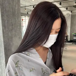 ロング カラー ヘアアレンジ TIDEHAIR SHIHOのヘアスタイル