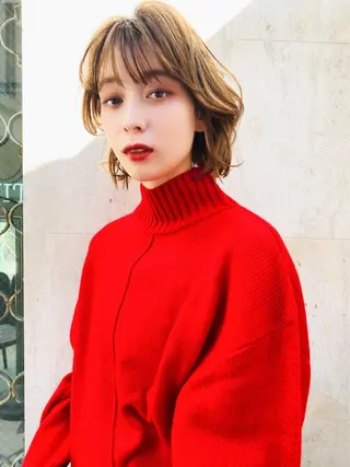 ミディアム カラー 🫧褒められ艶髪🫧 Minamiのヘアスタイル