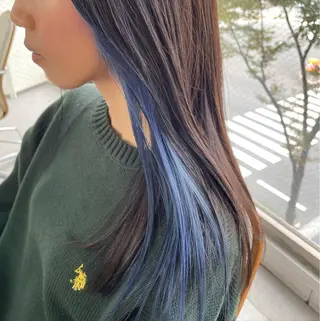 ロング 髪質改善色素改善特化 keiのヘアスタイル